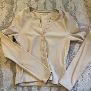 NWOT Abercrombie Long Sleeve Ribbed Shirt